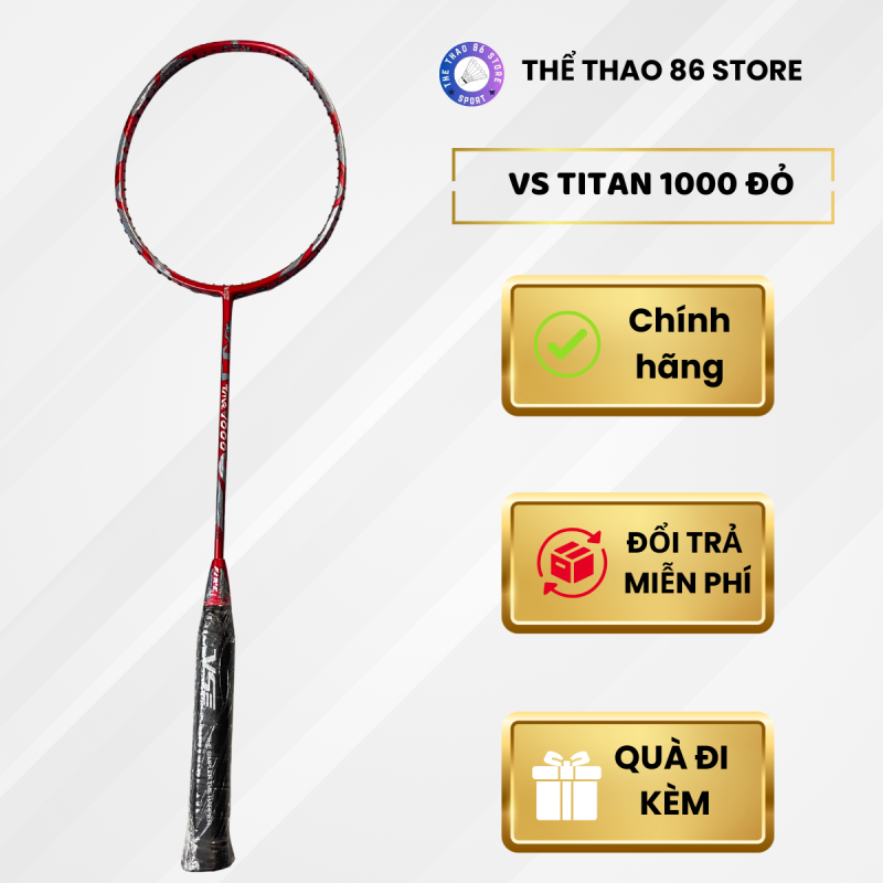 Vợt cầu lông VS Titan 1000 2025 màu đỏ